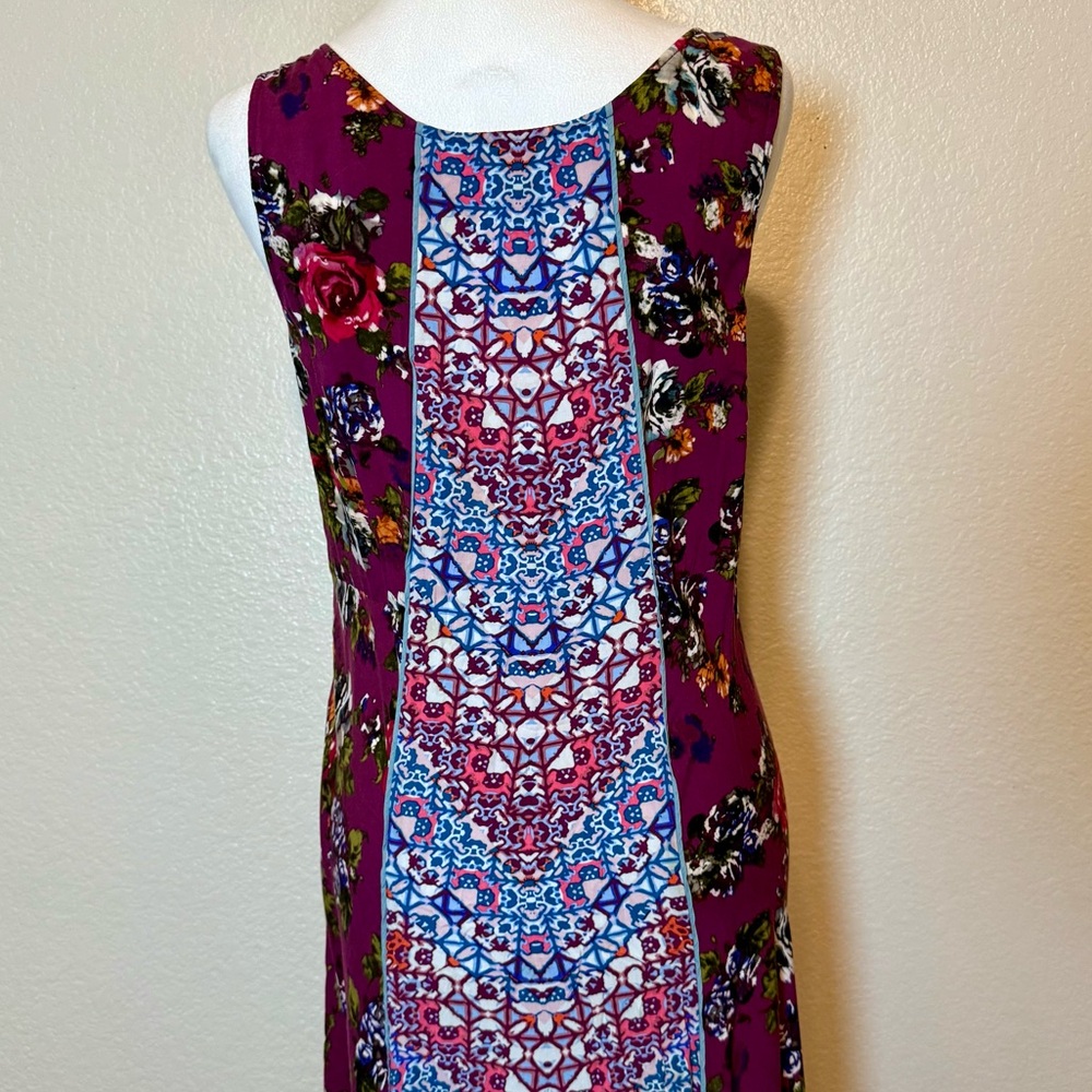 Sundance Tessarae Floral Boho Maxi Dress Maroon Size 6 - Picture 10 of 15